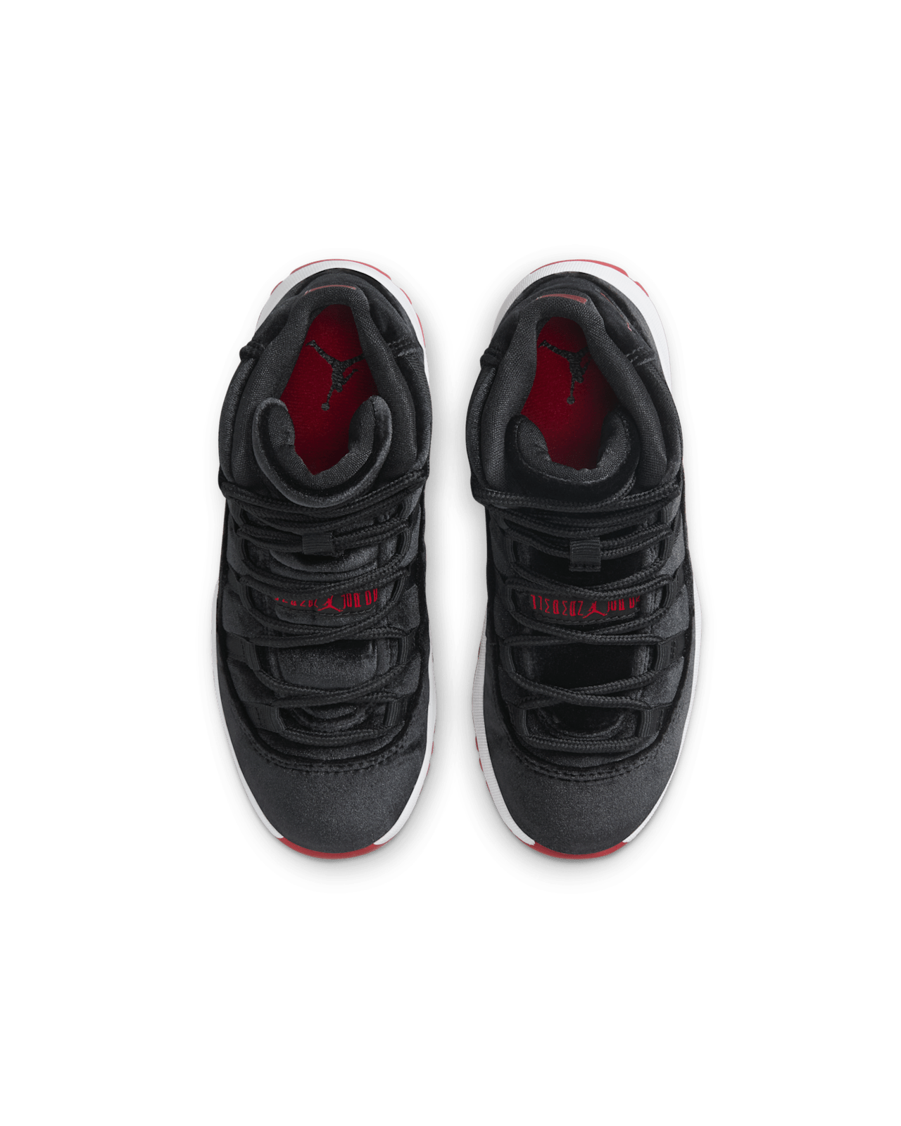 Little Kids' Jordan 11 'Bred Velvet' (HF7807-061)