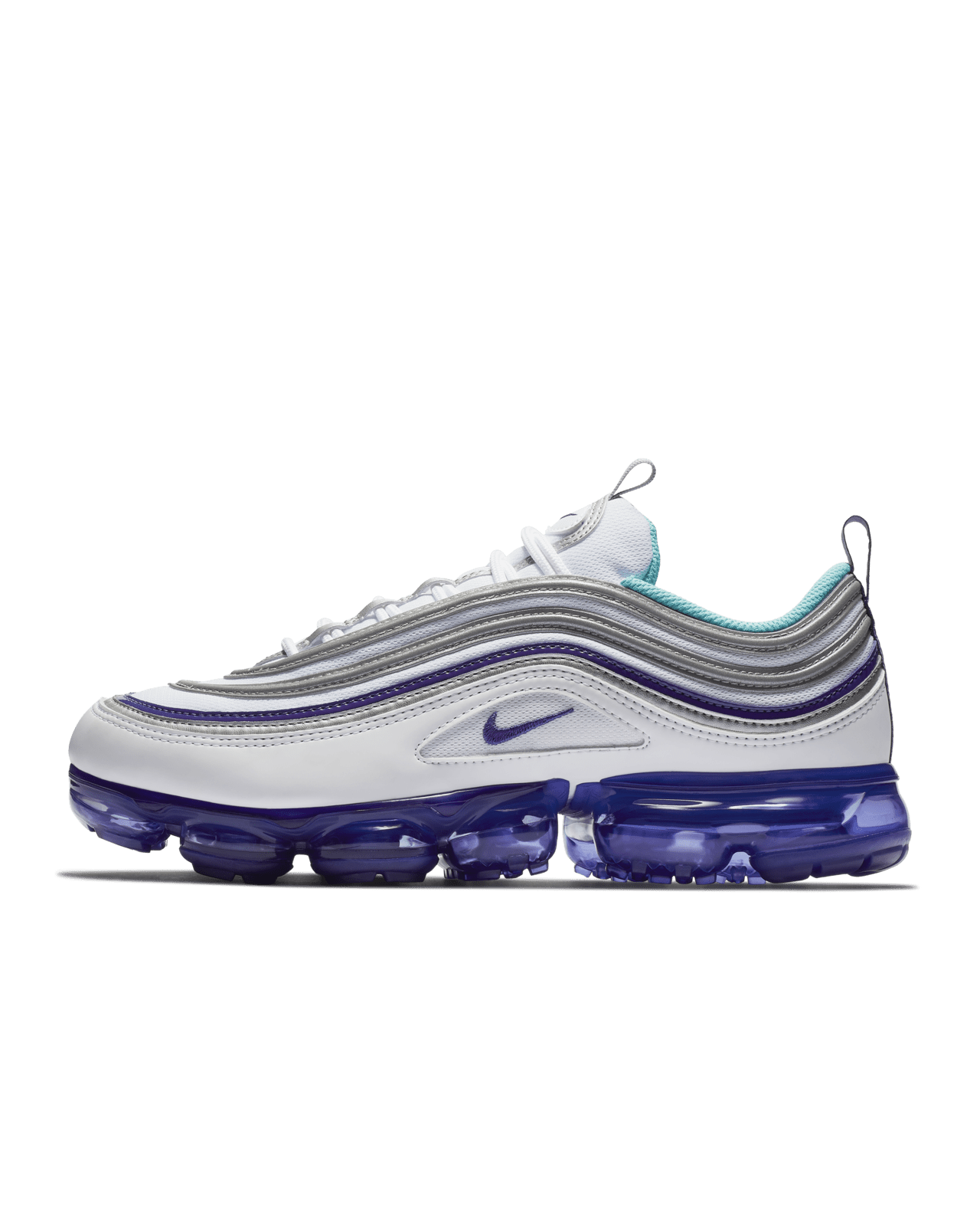 97 White and Varsity Purple Nike SNKRS