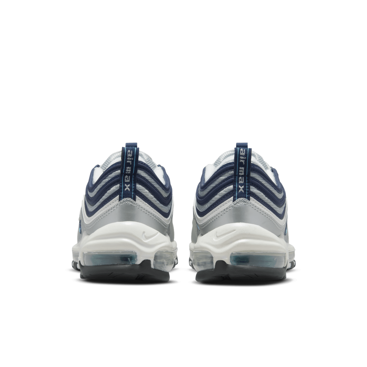 Fecha de lanzamiento del Air Max 97 "Metallic Silver and Chlorine Blue" para mujer (DQ9131-001)