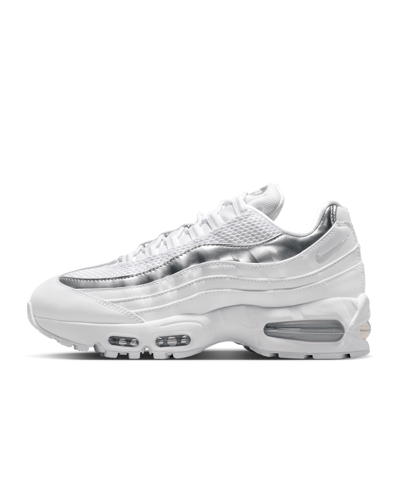 Women's Air Max 95 Big Bubble 'White and Light Charcoal' (IR1129-100) Release Date