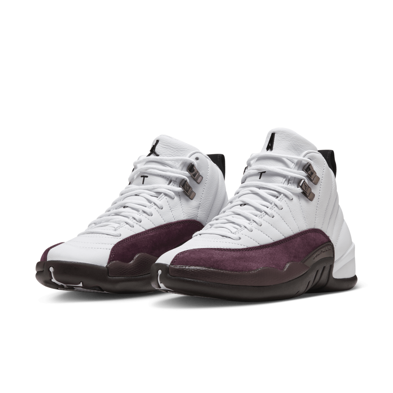 Purple and white jordan 12s hotsell