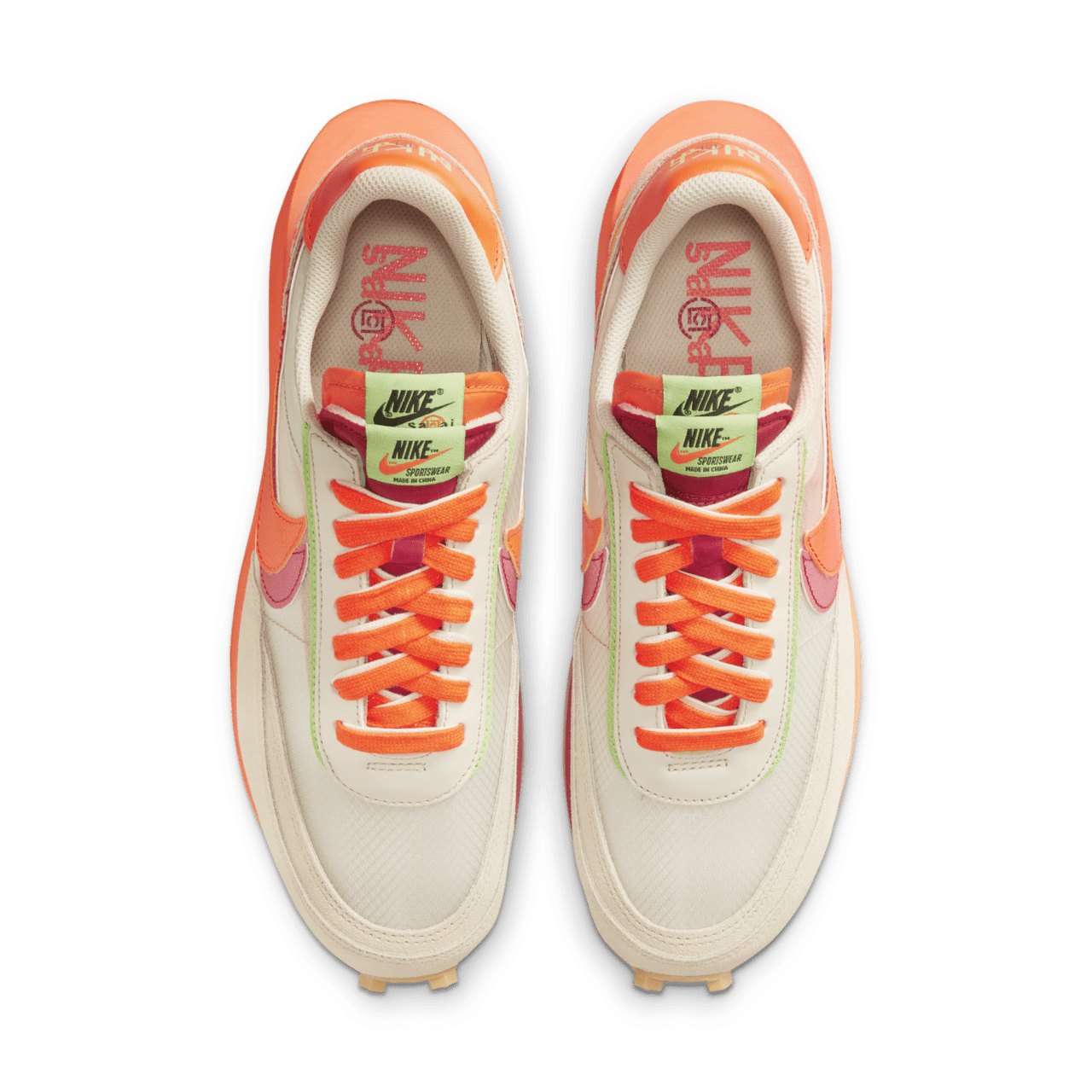 LDWaffle x sacai x CLOT „Orange Blaze” – megjelenési dátum