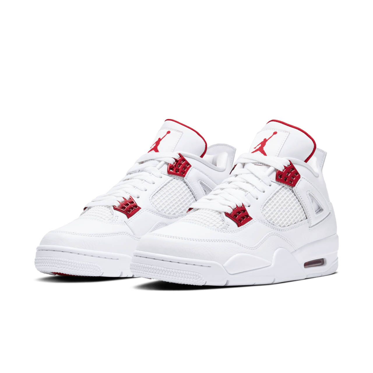 Jordan retro 4 red and white on sale