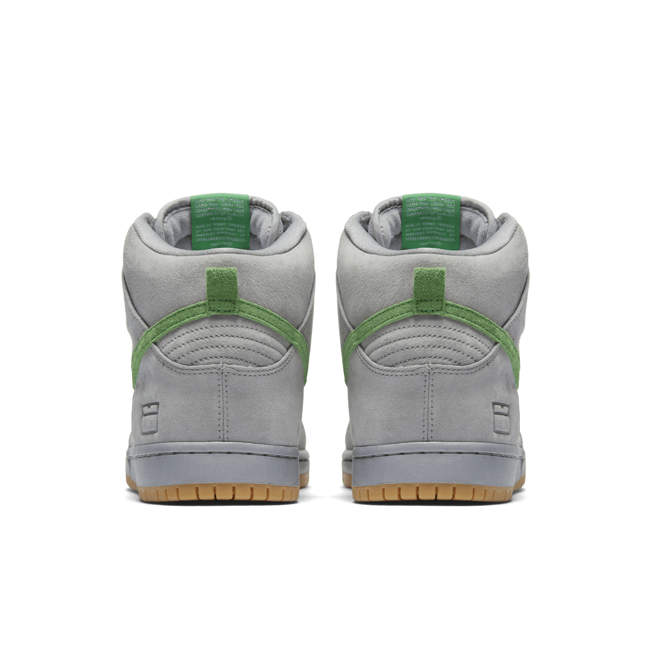 Nike sb dunk high grey green hotsell