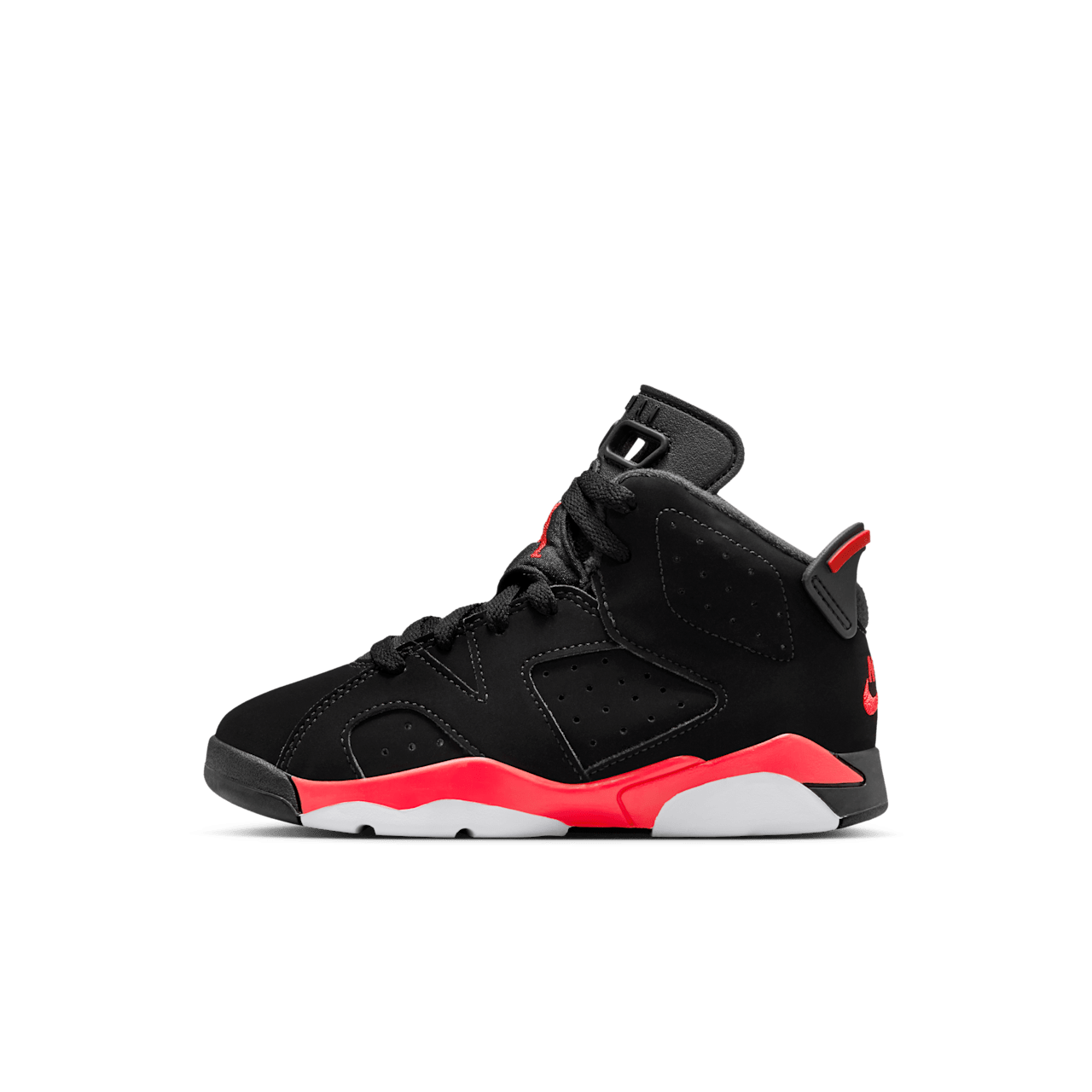 Little Kids' Jordan 6 Retro 'Infrared Salesman' Black and Light Crimson Release Date