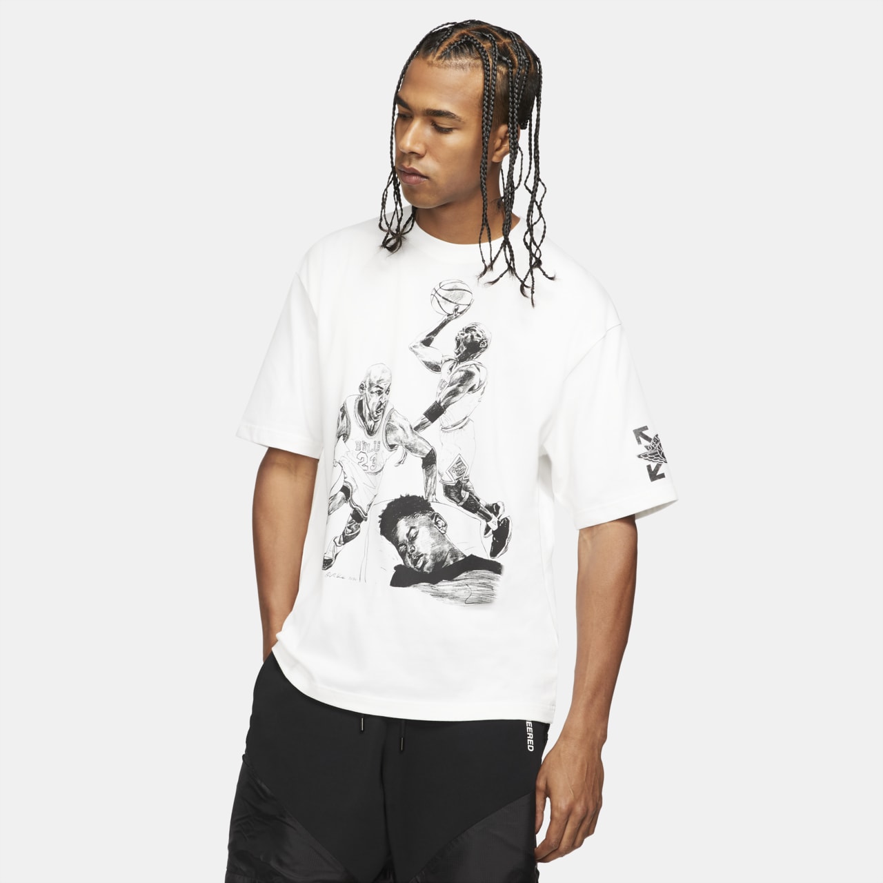 Nike off white tee best sale