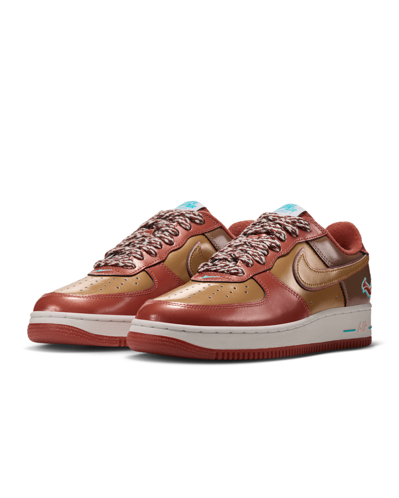 Releasedatum för Air Force 1 '01 x NIGO x J-HOPE "Burnt Sunrise and Metallic Gold" (IO8766-800)