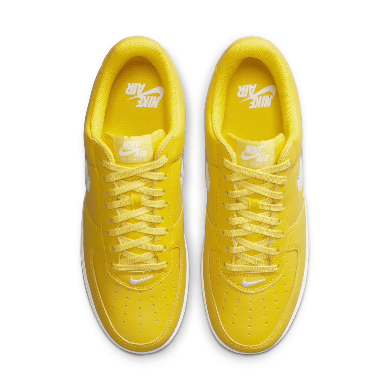 Air force one yellow swoosh best sale