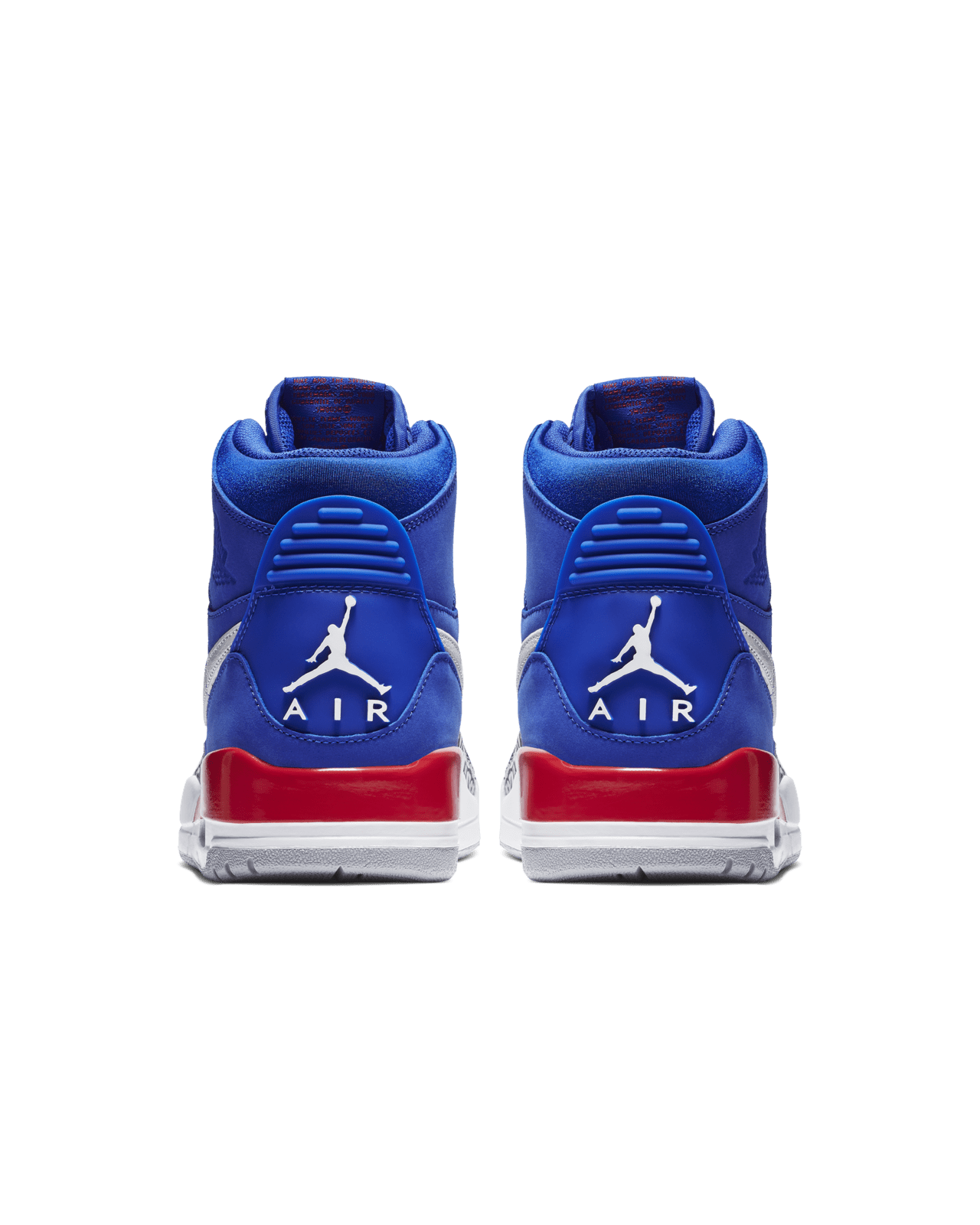 Red and blue jordans on sale