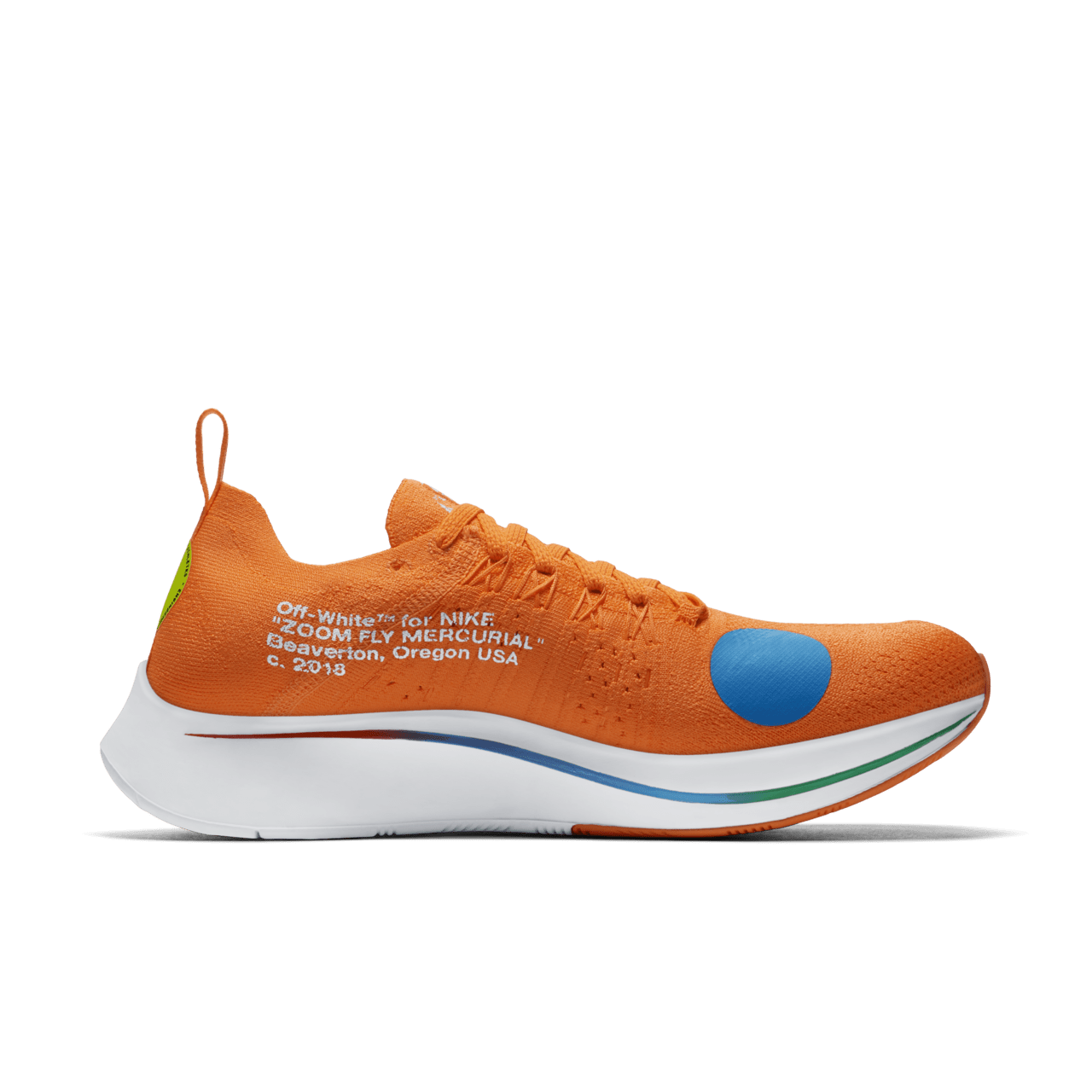 Nike orange off white best sale