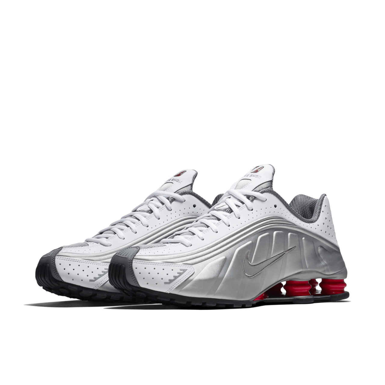 Nike Shox R4 'White & Comet Red & Metallic Silver' Release Date