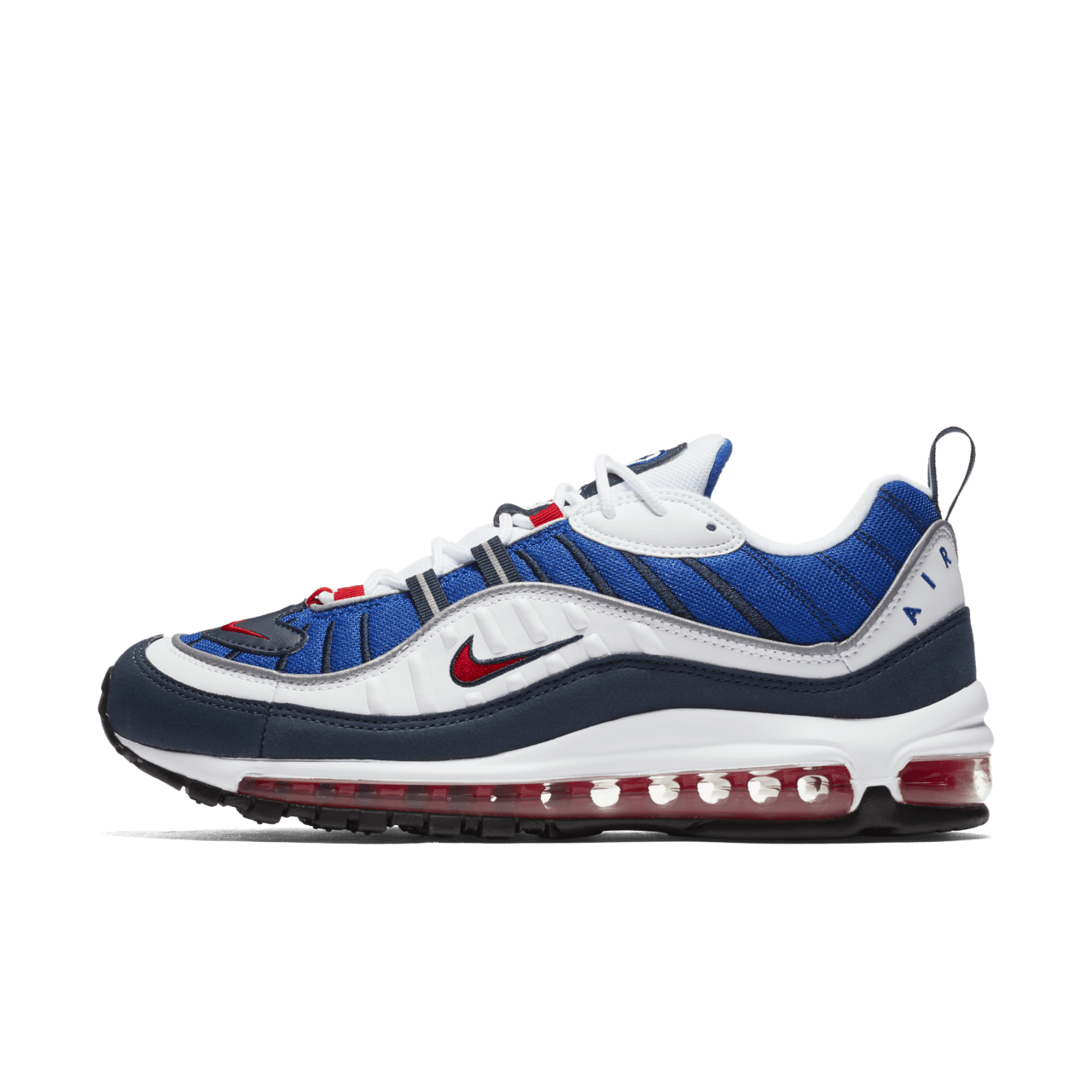 Date de sortie de la Nike Air Max 98 White University Red Royal Blue Nike SNKRS