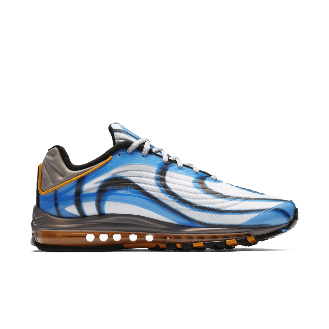 Nike Air Max Deluxe Photo Blue Wolf Grey Orange Peel Release Date. Nike SNKRS