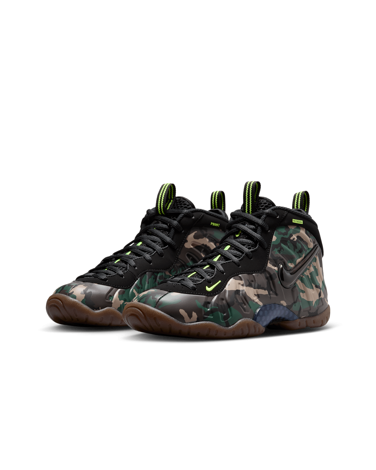 Fecha de lanzamiento de los Little Posite Pro "Camo" "Black and Multi-Color" para niños grandes (IV7555-001)