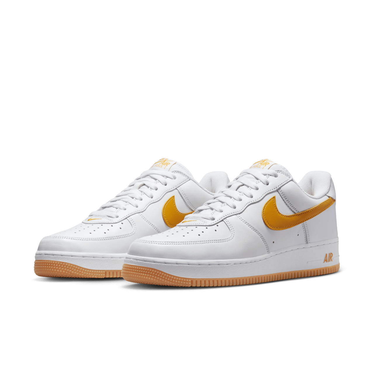 Nike air force 1 with yellow tick best sale