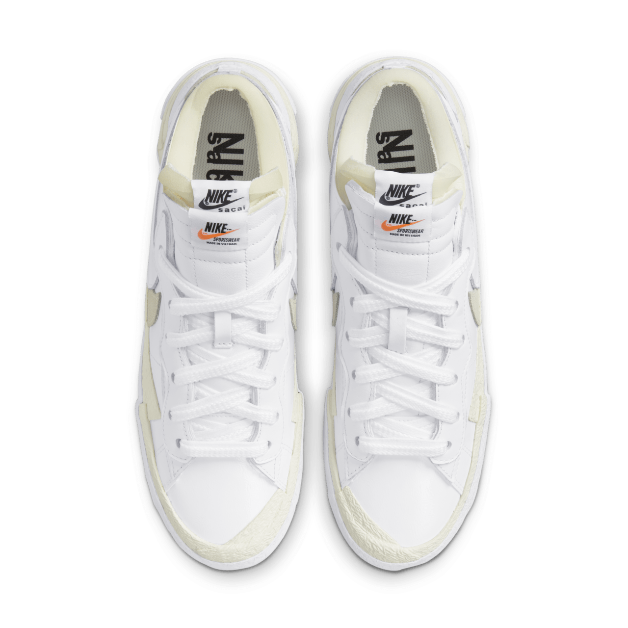 วันเปิดตัว Blazer Low x sacai “White Patent Leather” (DM6443-100)
