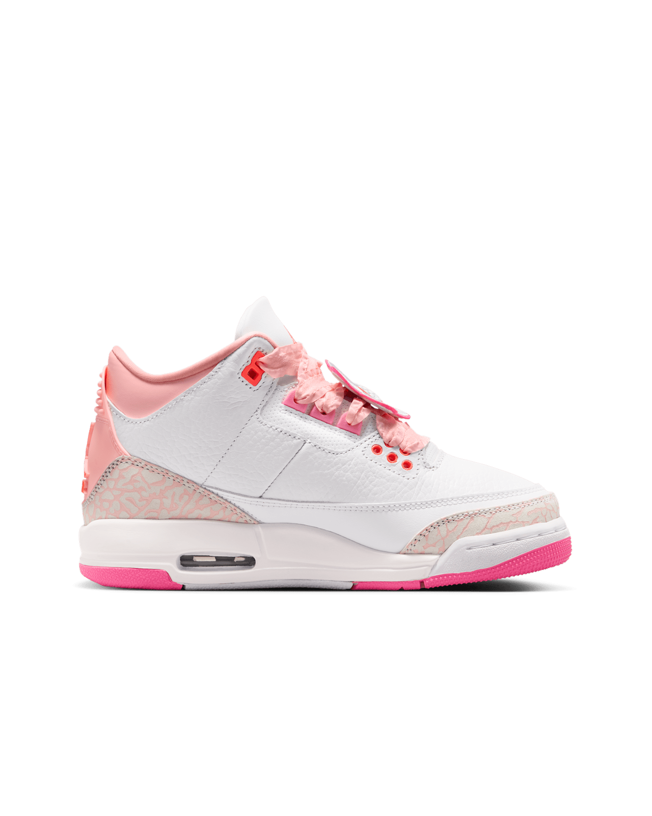 【NIKE公式】ジュニア エア ジョーダン 3 'White and Pink Bloom' (II0599-600) 発売日