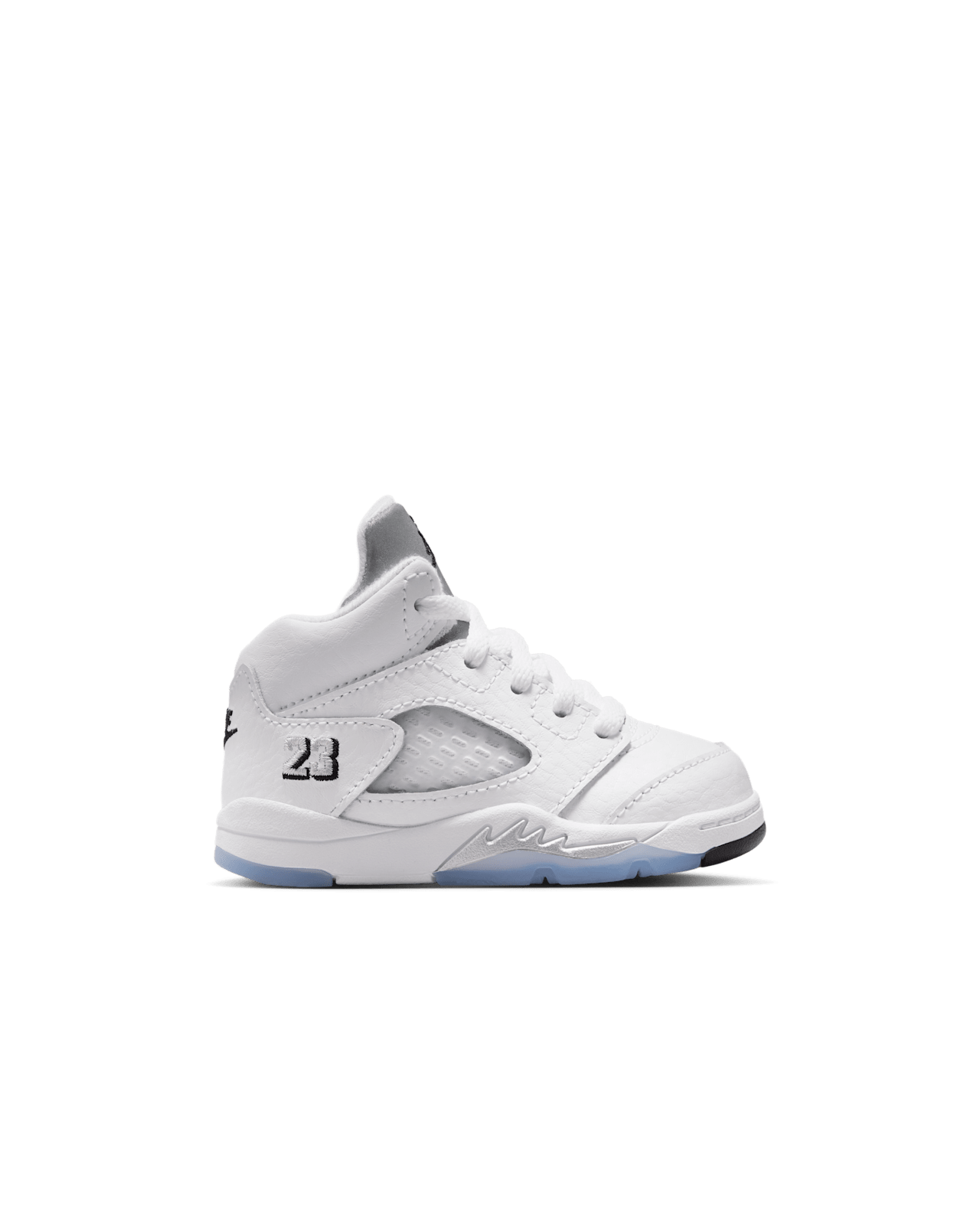 Toddler Jordan 5 Retro 'White and Metallic Silver' Release Date