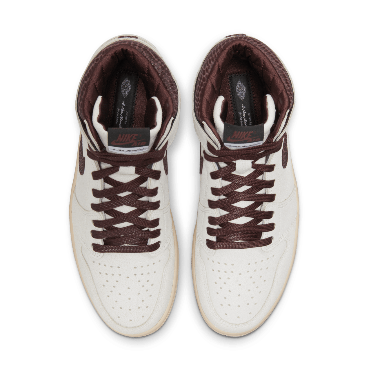 วันเปิดตัว Air Jordan 1 x A Ma Maniére "Sail and Burgundy" (DO7097-100)