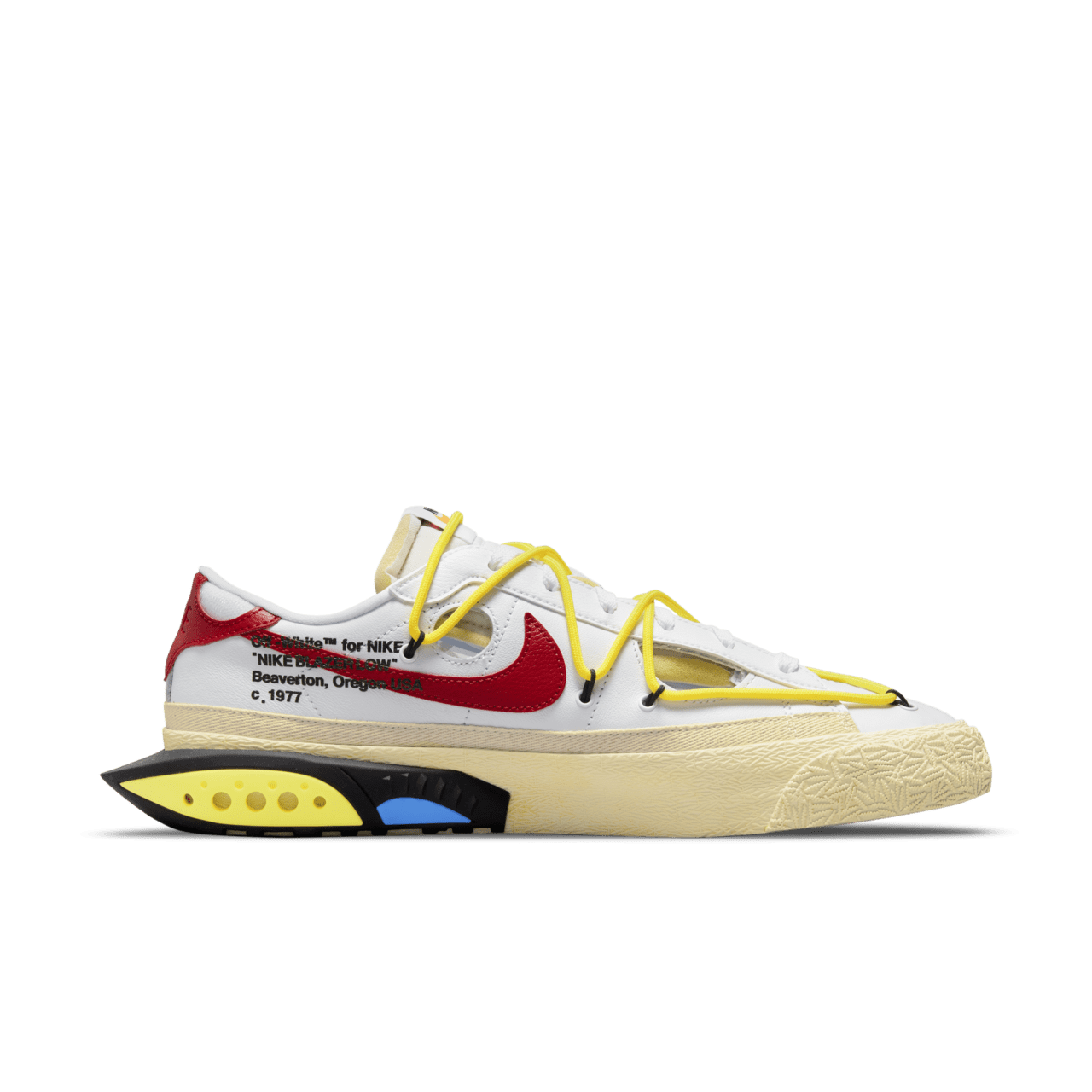 Data de llançament de les Blazer Low x Off-White™️ "White and University Red" (DH7863-100)