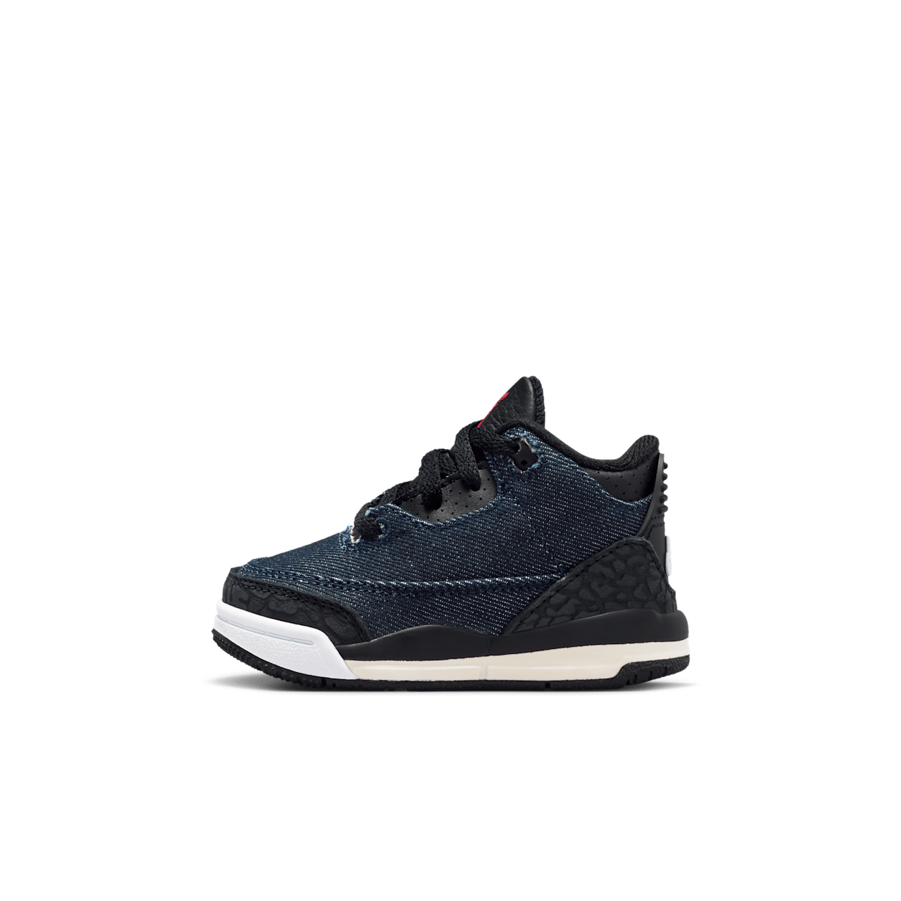 Toddler Jordan 3 x Levi's® 'Indigo and Gym Red' (IQ8059-400). Nike