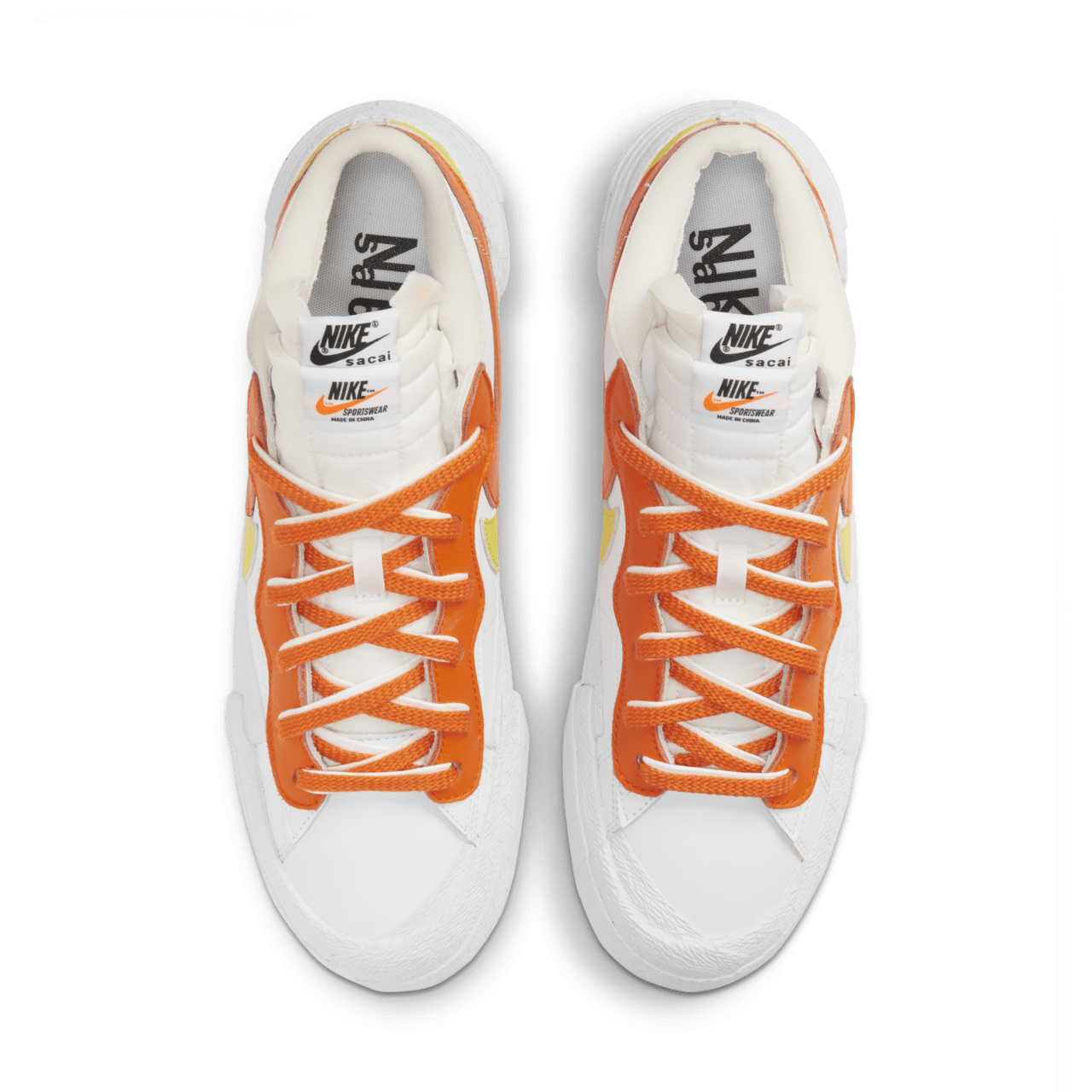 Date de sortie de la Blazer Low x sacai « Magma Orange »