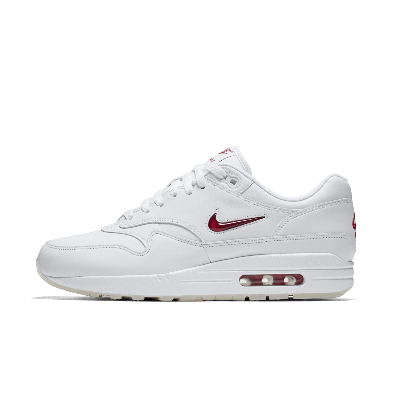 Nike air max 1 red and white on sale