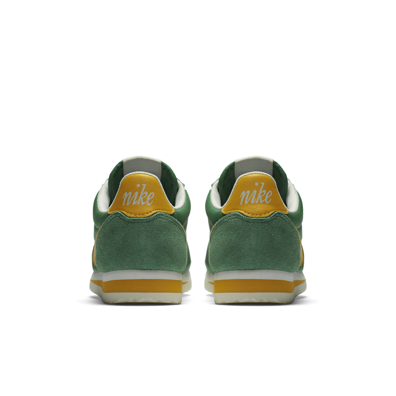 Women s Nike Classic Cortez Premium Classic Green Yellow Ochre Release Date. Nike SNKRS