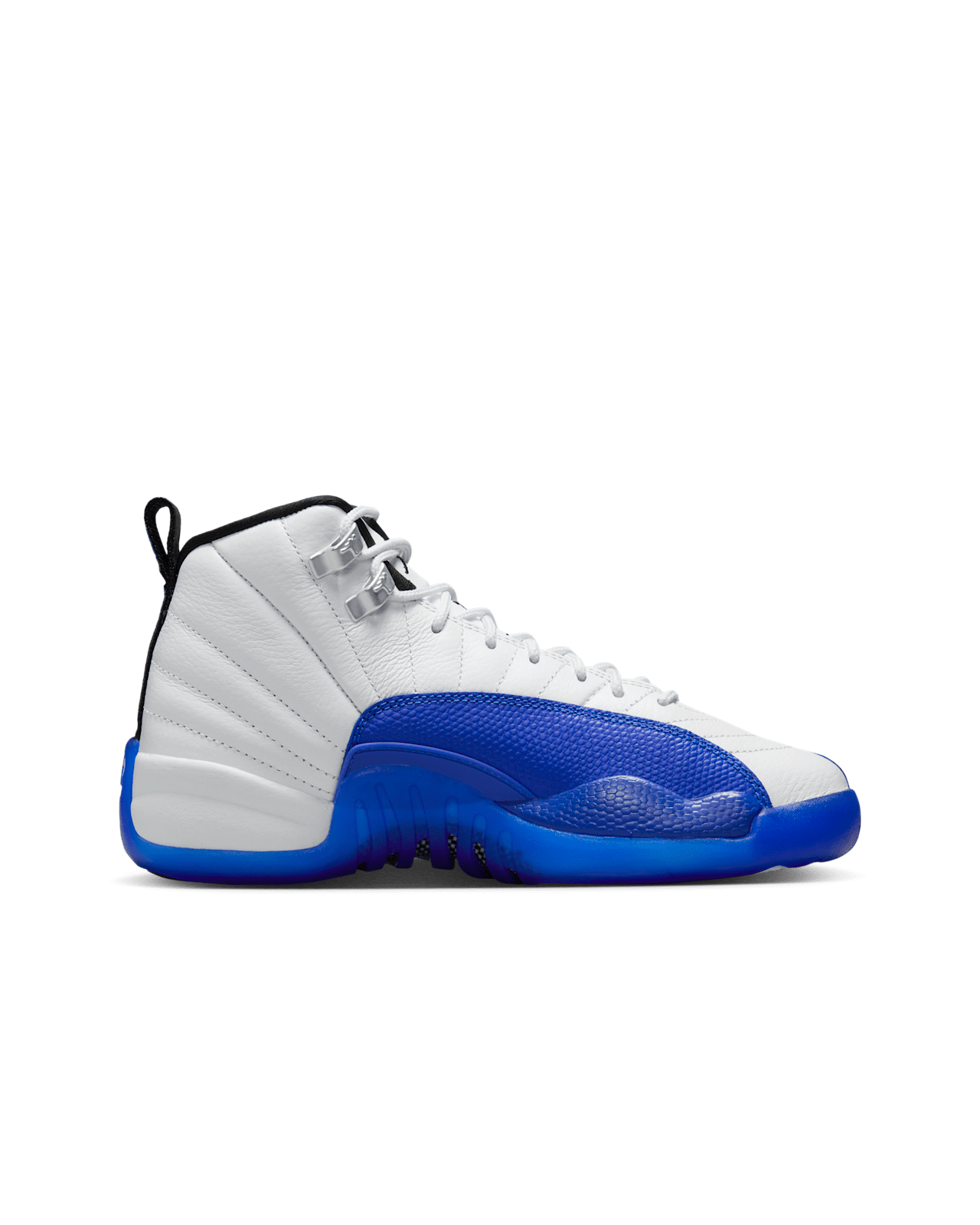 Big Kids' Air Jordan 12 'White & Game Royal' (153265-140)