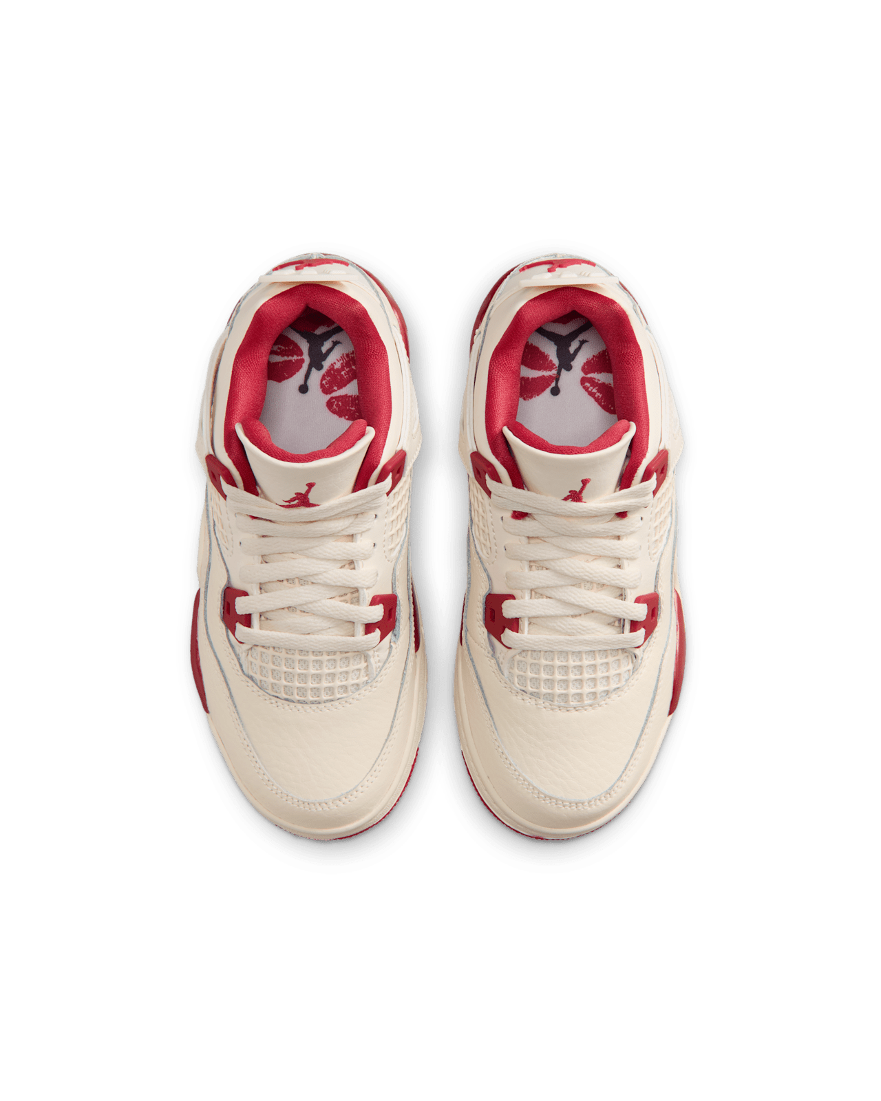 Little Kids' Jordan 4 'Pale Ivory and Tough Red' (HV4385-108)