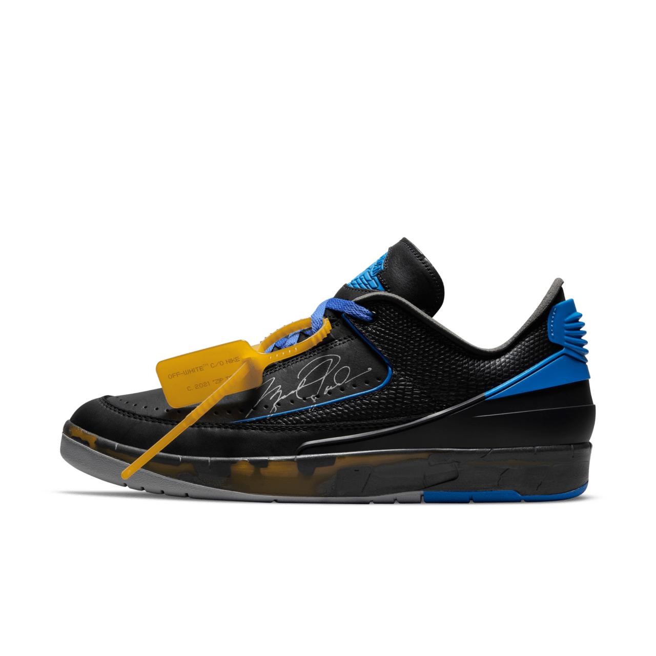 Air Jordan 2 Low x Off-White™️ 'Black and Varsity Royal' (DJ4375-004) Release Date