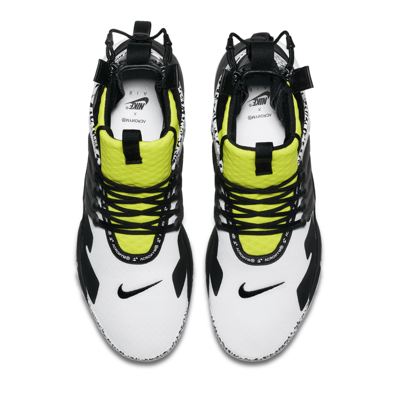 Air Presto Mid Utility X Acronym White Black Dynamic Yellow Release Date. Nike SNKRS