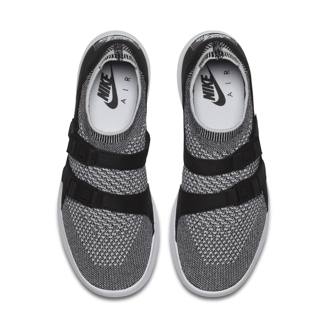 Women s Nike Air Sock Racer Ultra Flyknit Black White Nike SNKRS