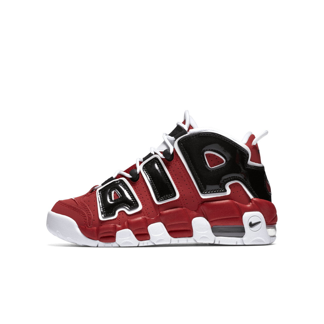 NIKE公式】エア モア アップテンポ 'Black and Varsity Red' (921948-600 / AIR MORE UPTEMPO).  Nike SNKRS