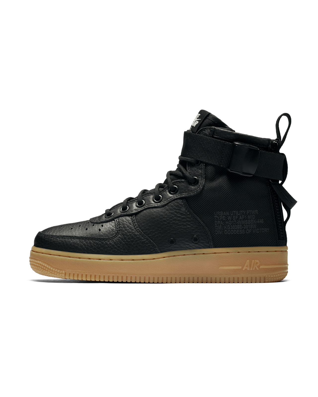 Women s Nike SF AF 1 Mid Black Gum Light Brown Nike SNKRS