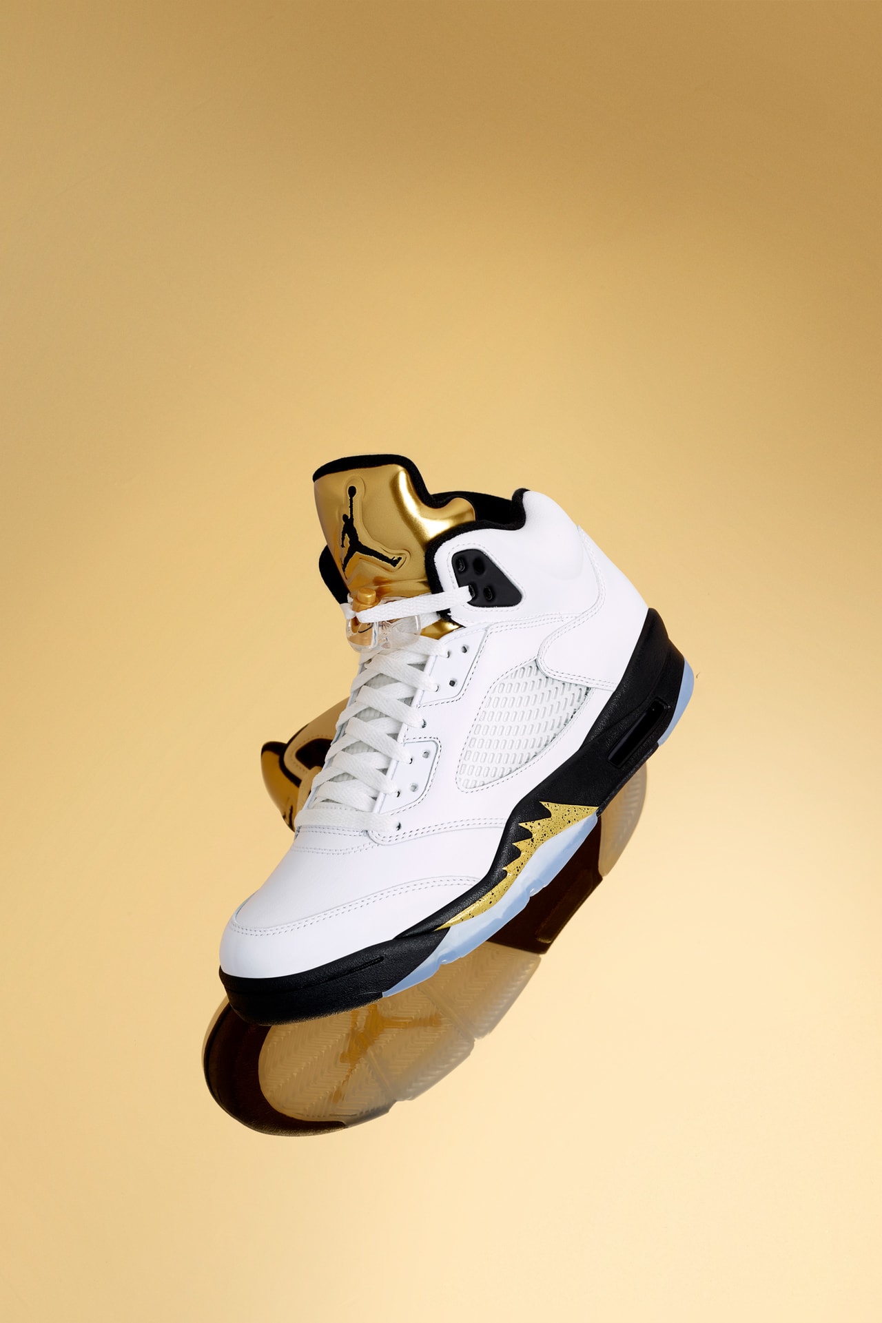 Air jordan 5 retro gold on sale