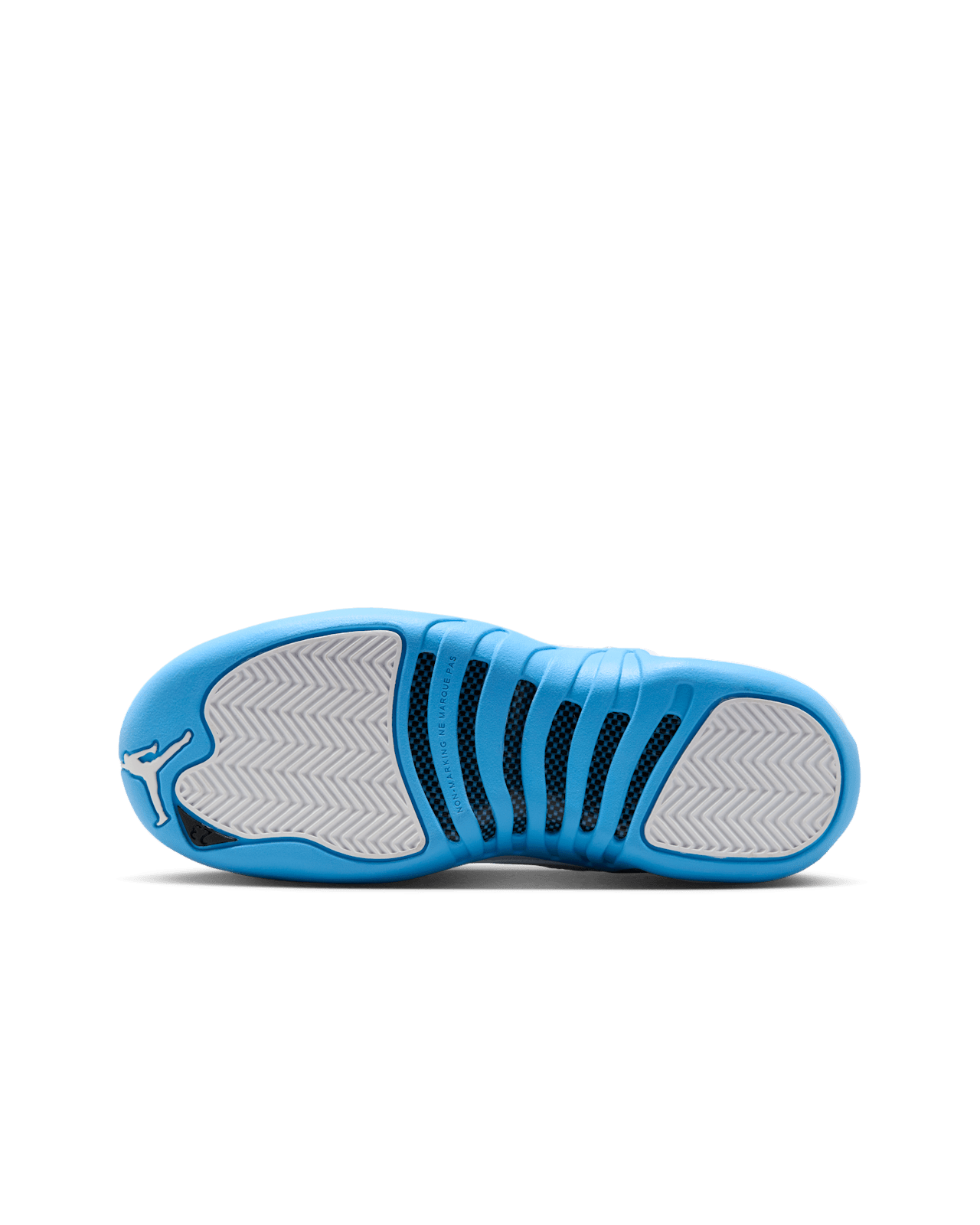 Big Kids' Air Jordan 12 'White and University Blue' (153265-112)