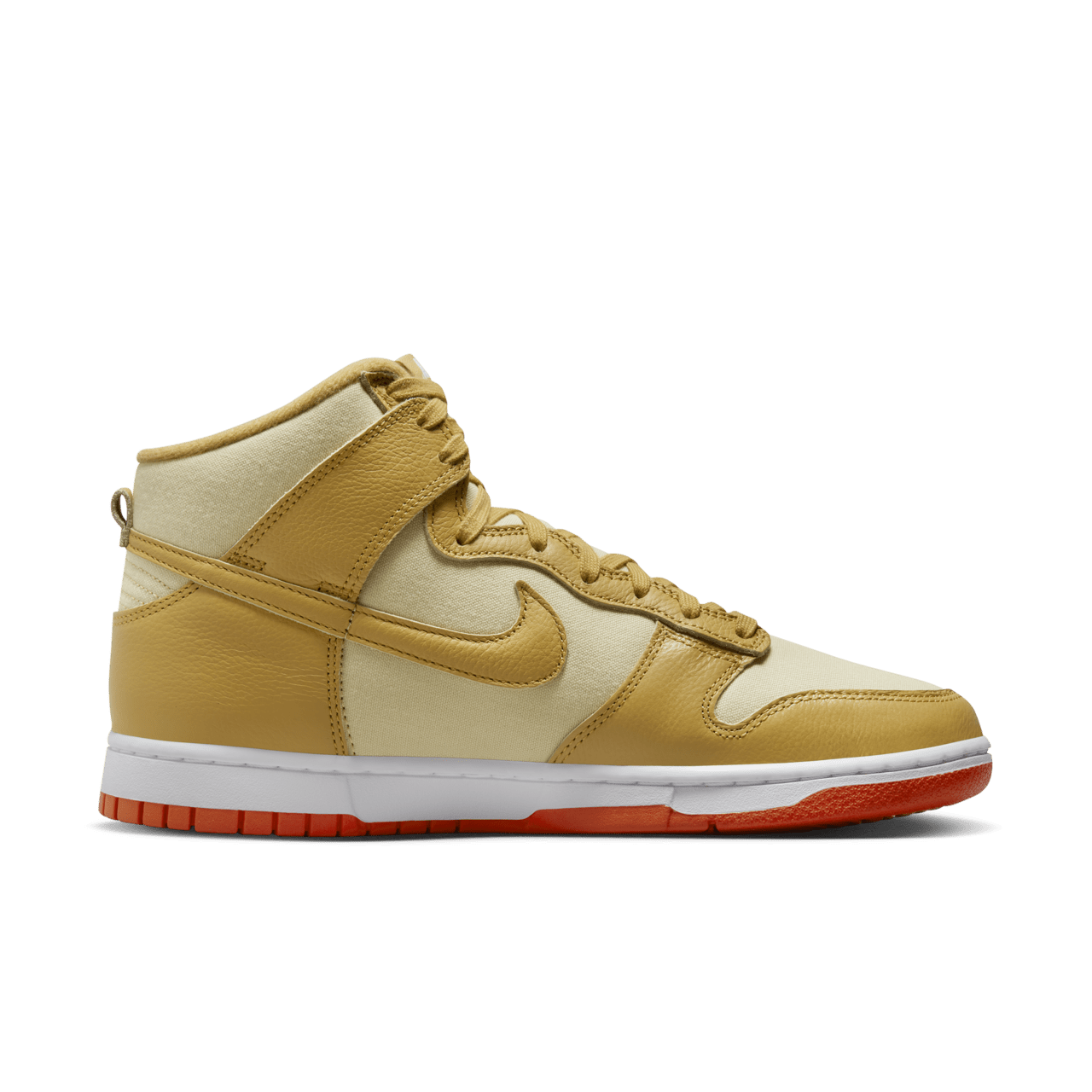วันเปิดตัว Dunk High "Wheat Gold and Safety Orange" (DV7215-700)