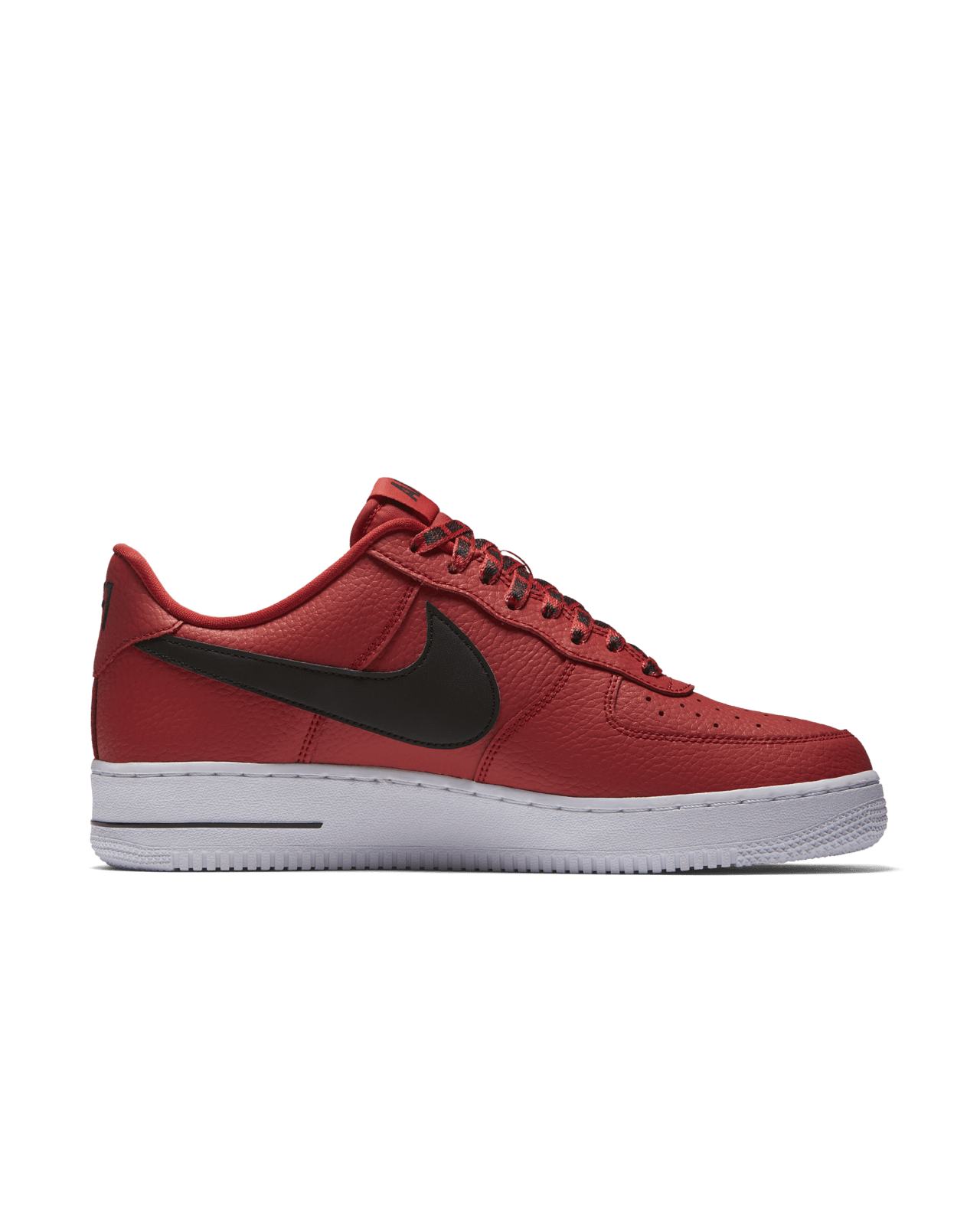 Nike af1 red and white hotsell