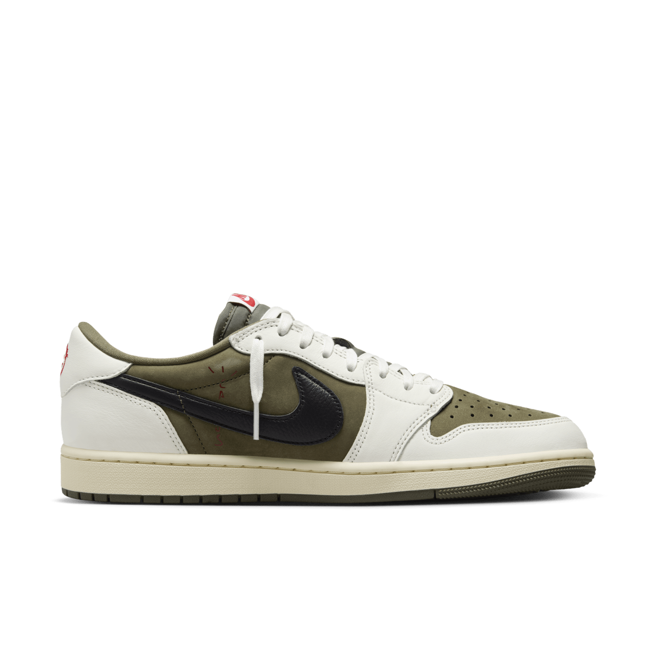 【NIKE公式】エア ジョーダン 1 LOW x トラヴィス スコット 'Reverse Olive' (DM7866-200 / AJ 1 LOW OG SP)