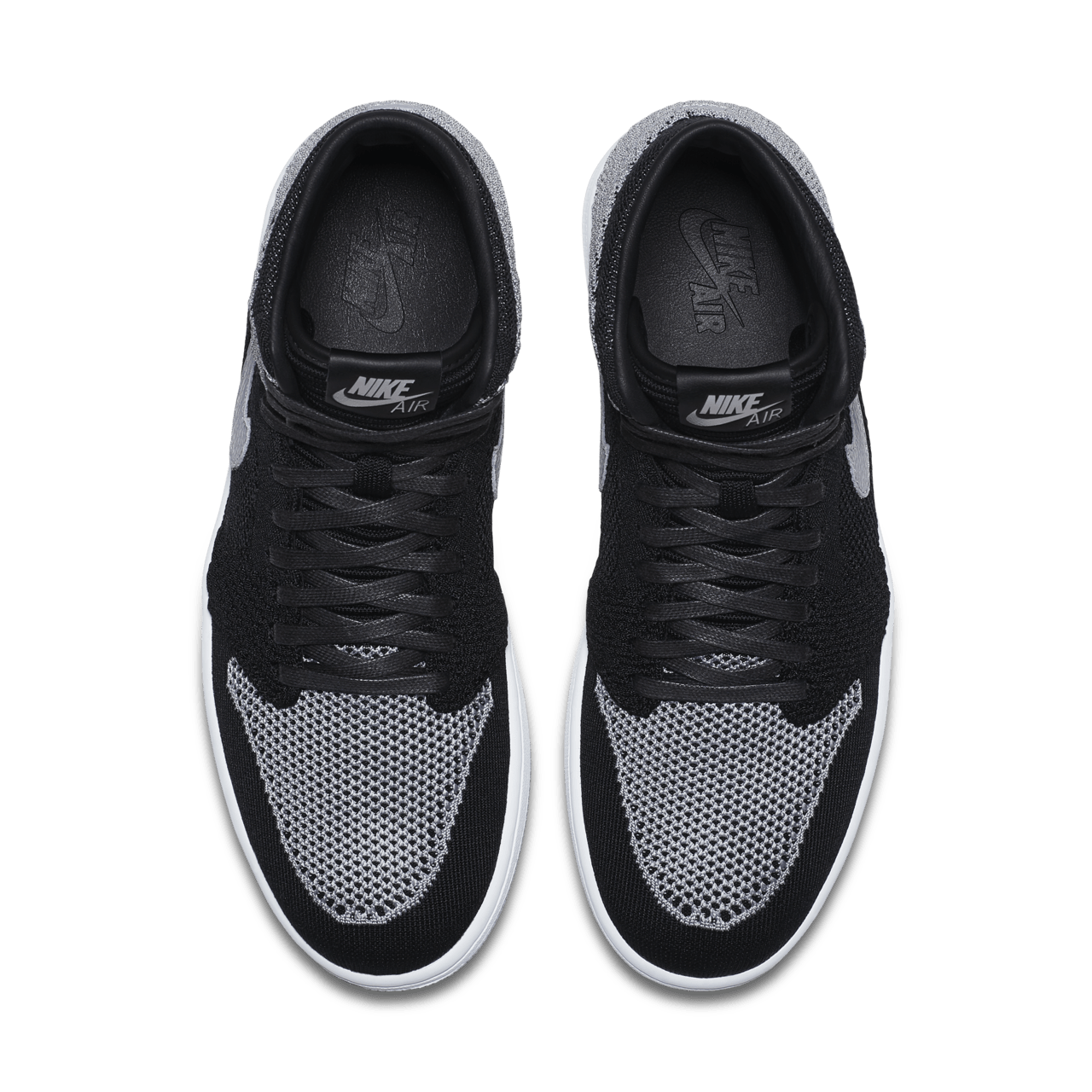 Nike air jordan 1 retro high flyknit black shadow best sale