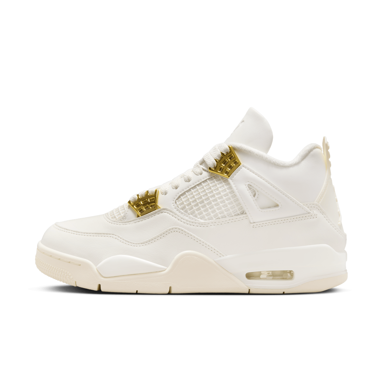 วันเปิดตัว Air Jordan 4 "White & Gold" ผู้หญิง (AQ9129-170)