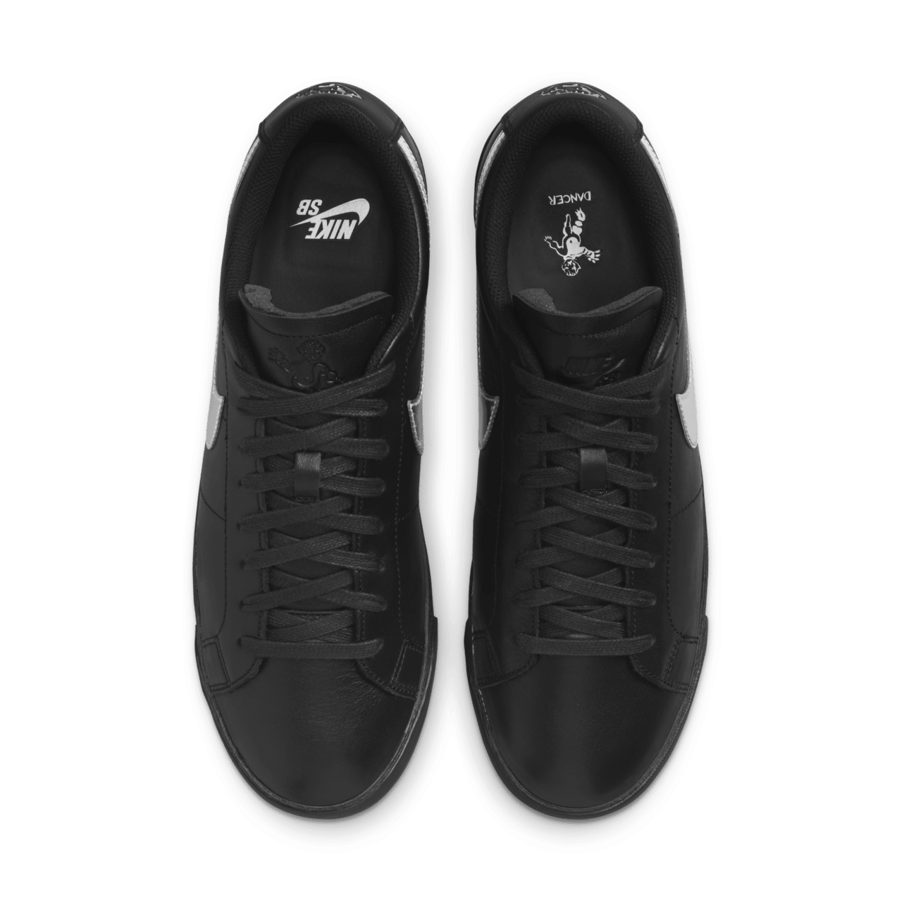 Date de sortie de la Nike SB Zoom Blazer Low x Dancer Skateboards « Black and Metallic Silver » (HJ6703-001)