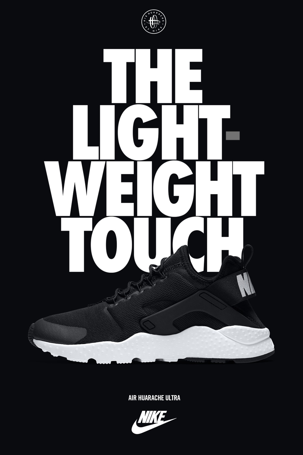 Nike huarache womens black and white online