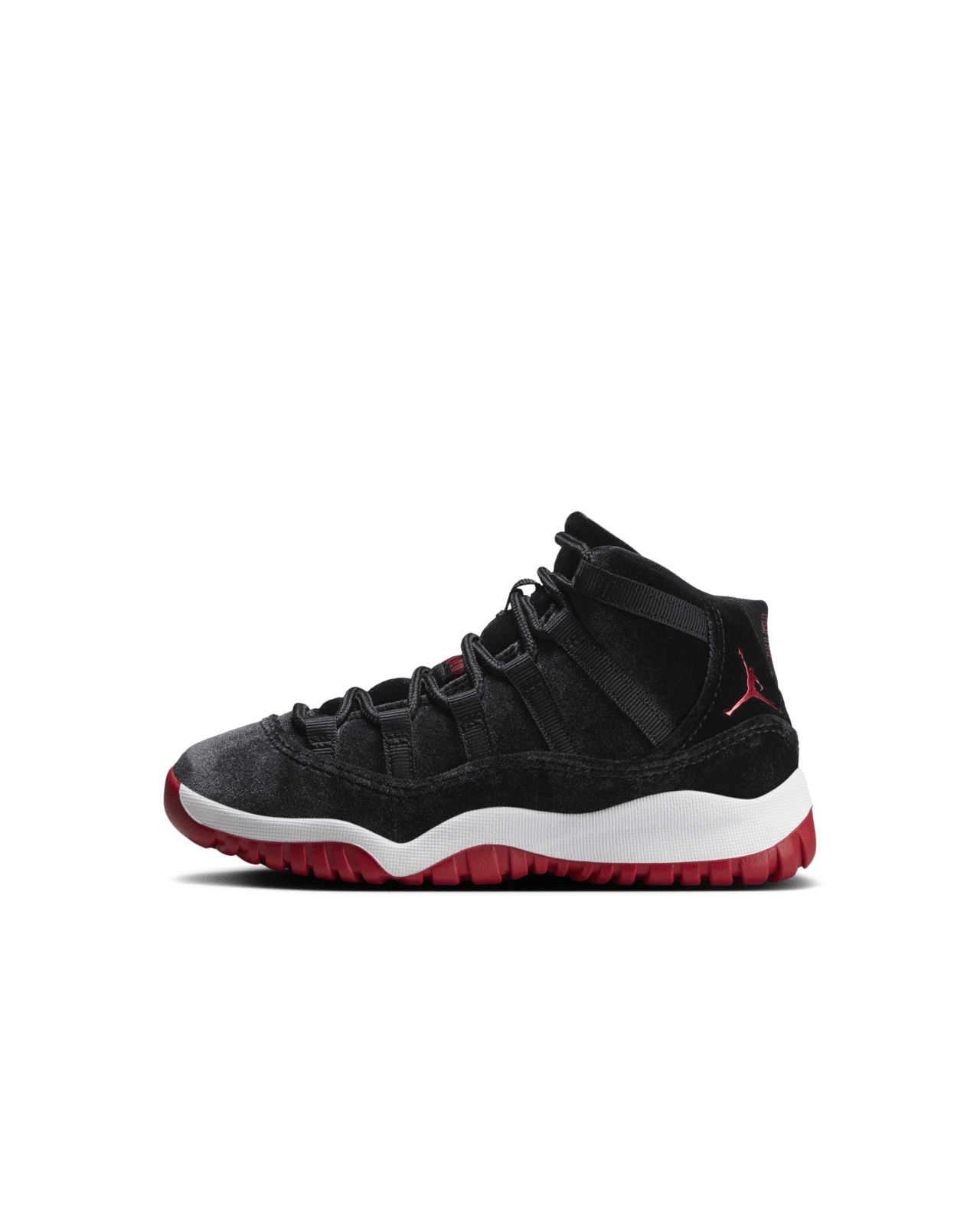 Little Kids' Jordan 11 'Bred Velvet' (HF7807-061)