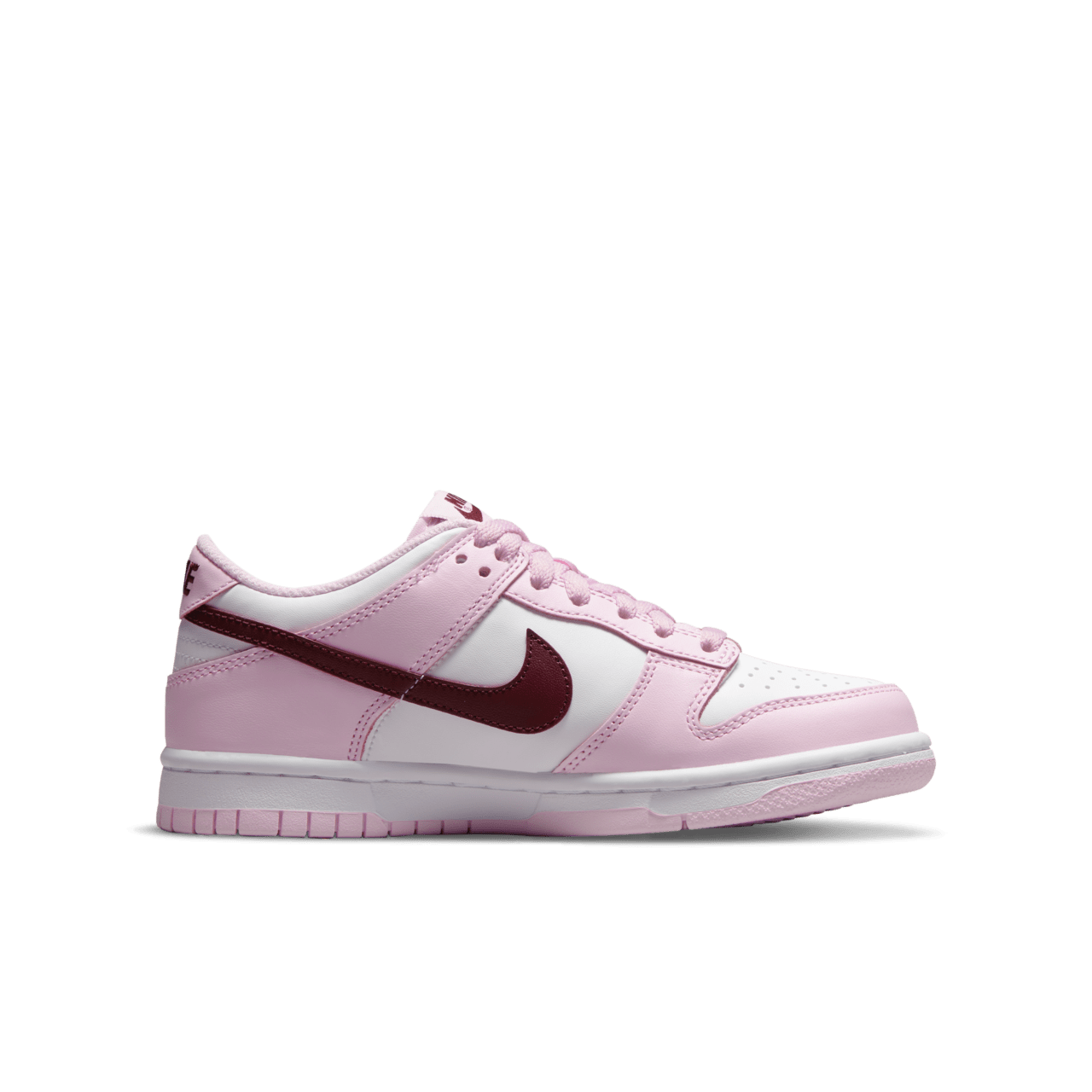 Nike dunks red and white pink best sale