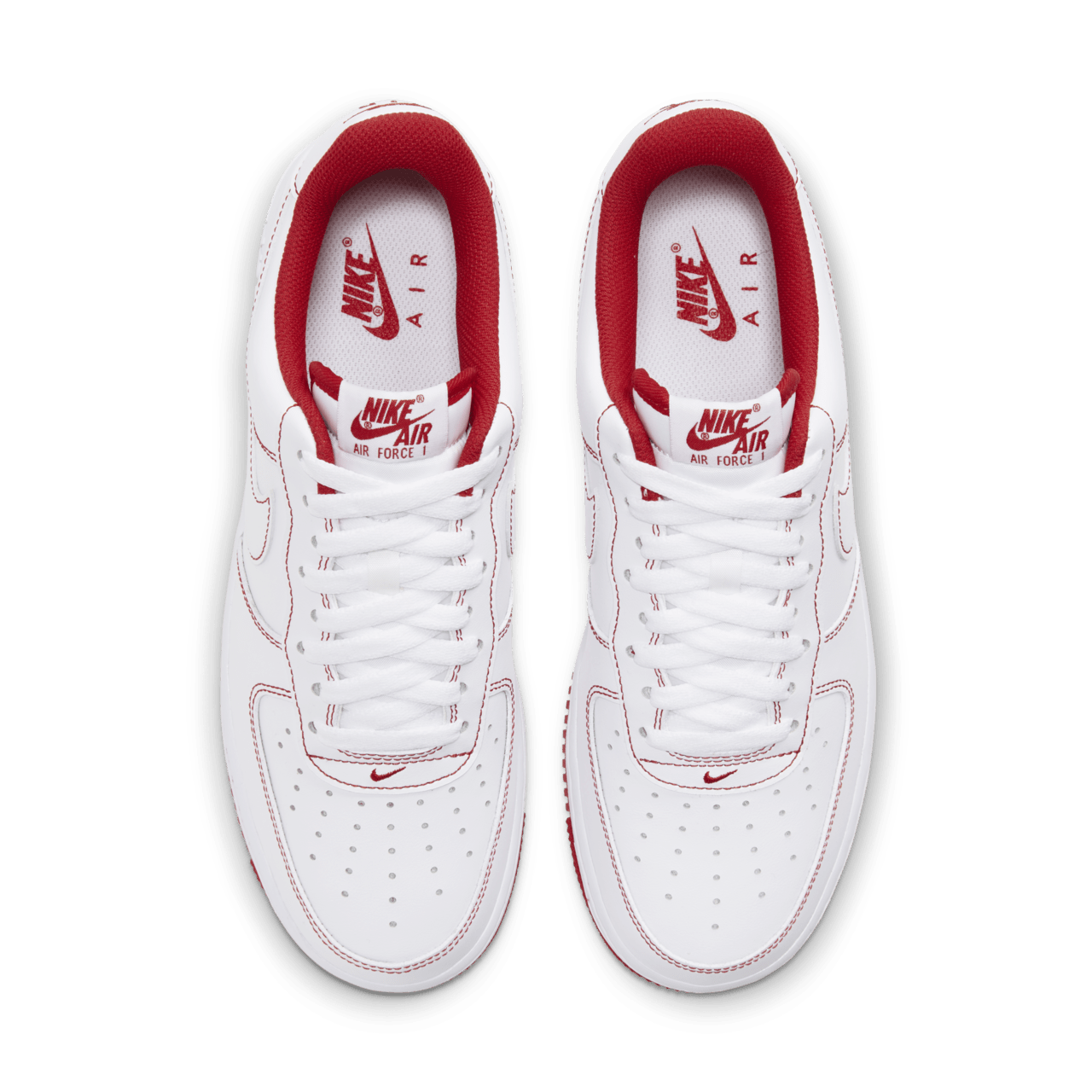 【NIKE公式】エア フォース 1 '07 ステッチ 'Radiant Red' (CV1724-100 / AF 1 '07)