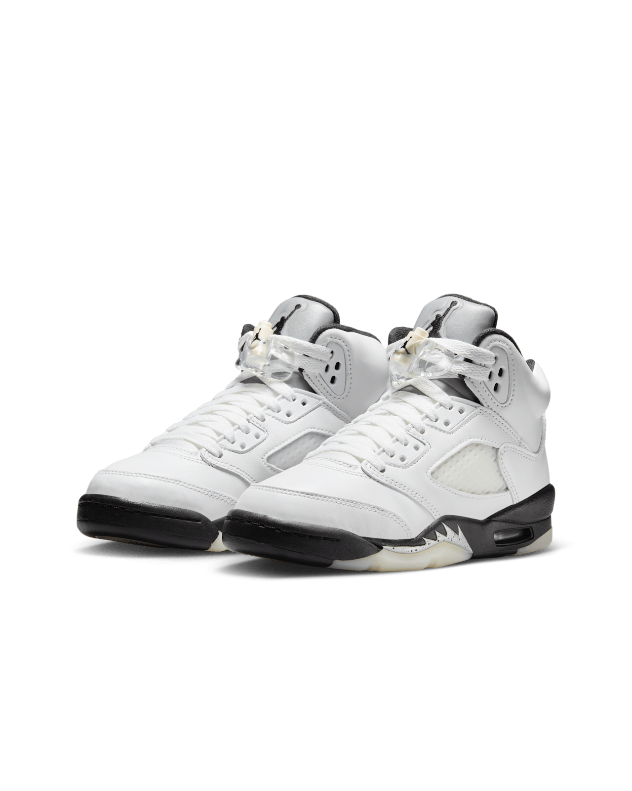 Big Kids' Air Jordan 5 Retro 'White and Black' (440888-110)