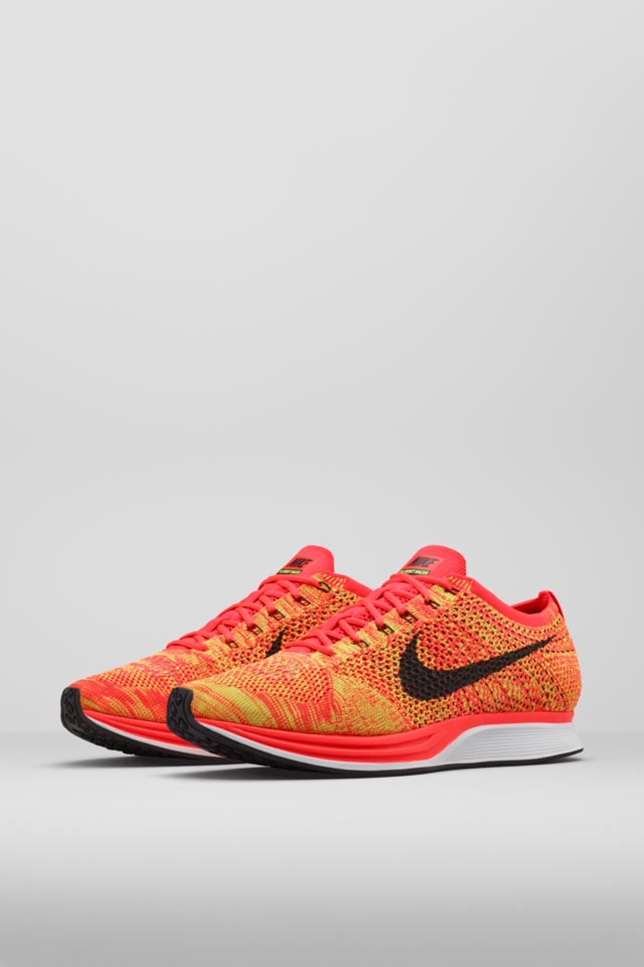 Nike flyknit racer orange black online