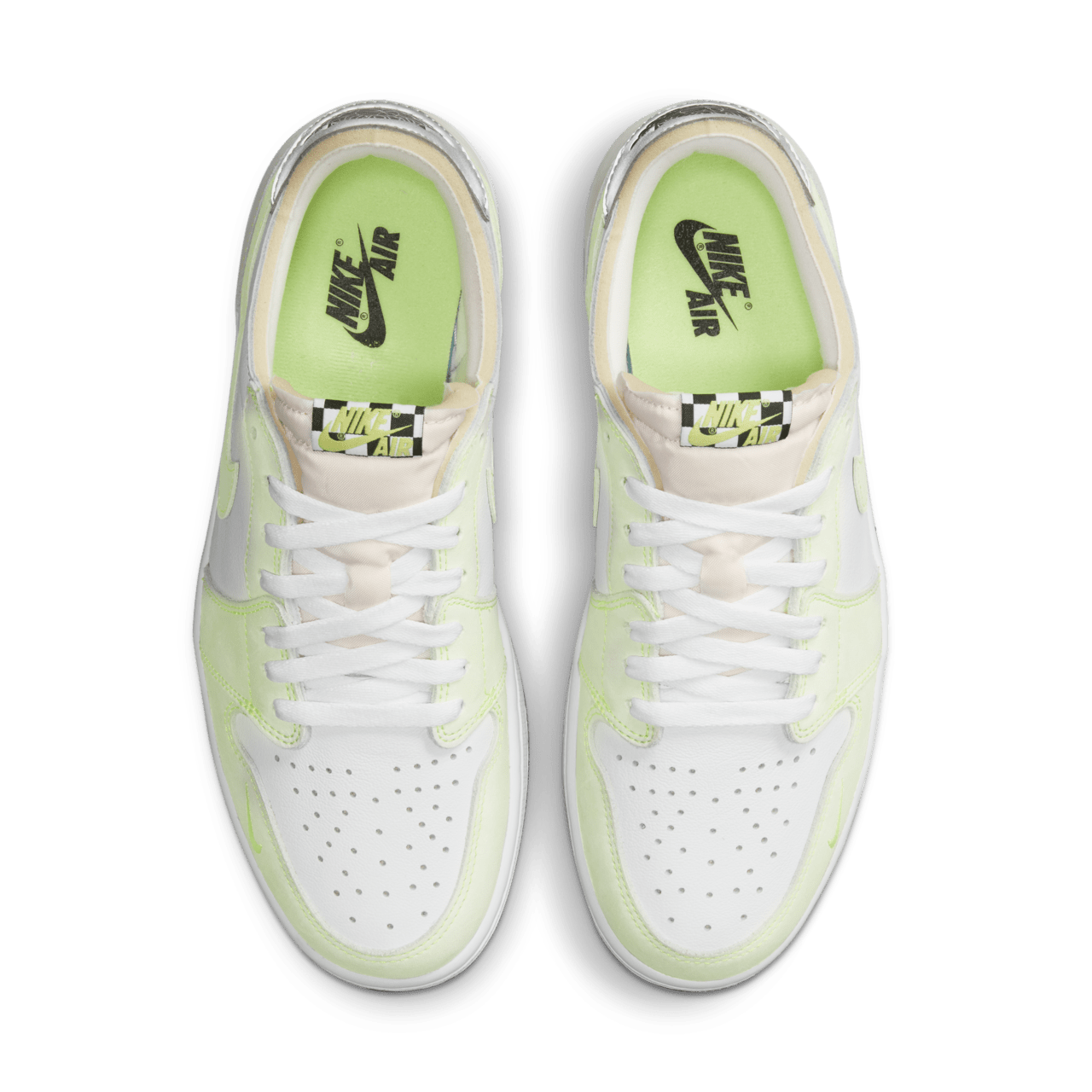 Green air jordan 1 low best sale